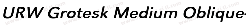 URW Grotesk Medium Oblique字体转换
